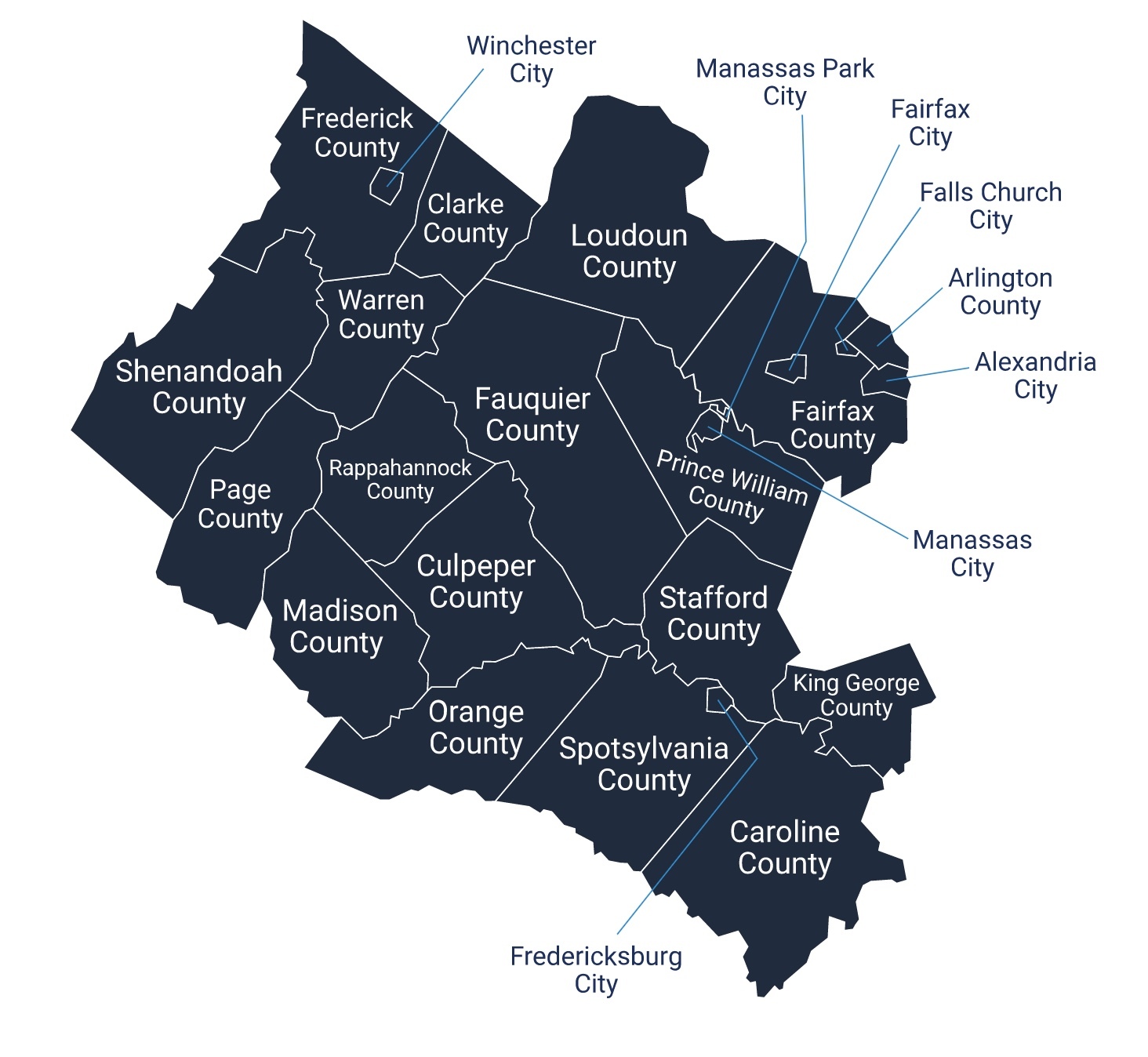 Virginia Counties & Locations